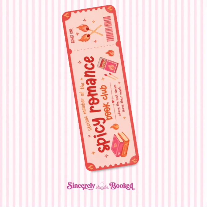 Ticket: Spicy Romance Bookmark